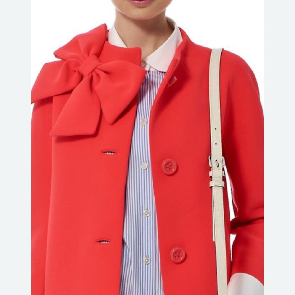 Kate Spade Dorothy Coat in Geranium - Picture 4 of 14